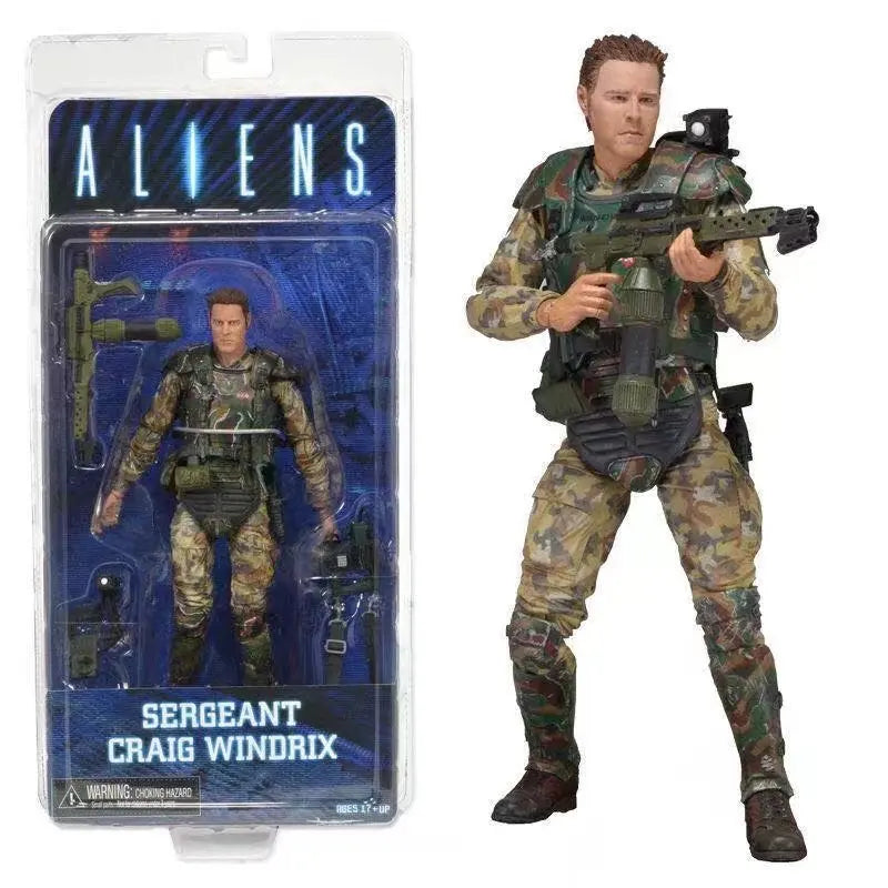 NECA Aliens Warrior Grid Xenomorph 7″ Action Figure — Ripley Cameron Bishop Collectible Toy