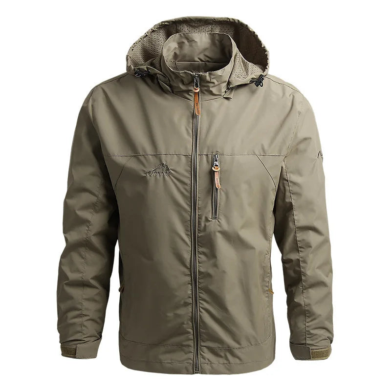 Men's Autumn Windbreaker Jacket – Oversized Windshield Coat for Spring & Outdoor Work Wear