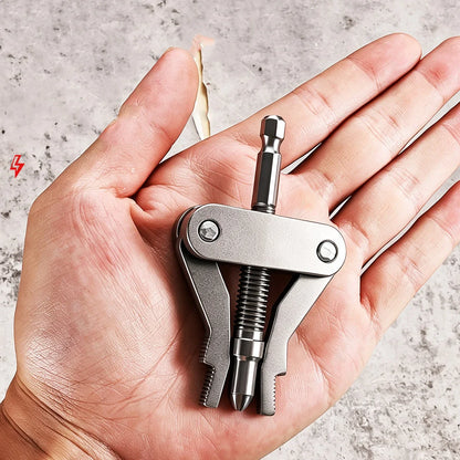 Universal Broken Pipe Extractor Tool - Hex Shank Faucet Valve & Stuck Insert Remover Kit