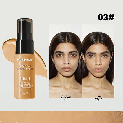 Oil-Control Matte Face Foundation Cream – Waterproof Full Coverage BBCream for Professional Makeup
