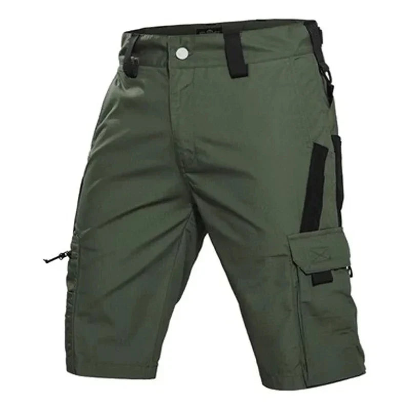 Men’s Camouflage Cargo Shorts - Quick Dry Outdoor Military Hiking Pants with Multiple Pockets