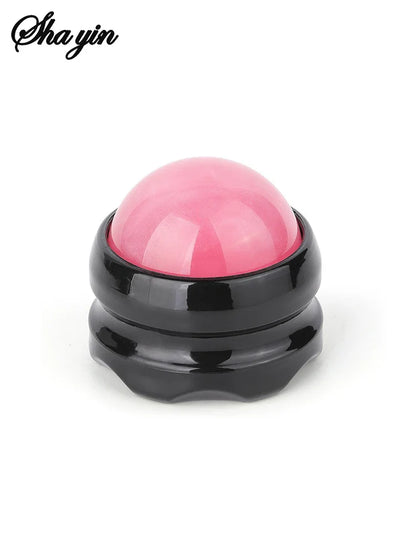 Mini 360° Spin Manual Massage Ball — Self-Therapy Tool for Back, Shoulders & Foot Muscle Relaxation