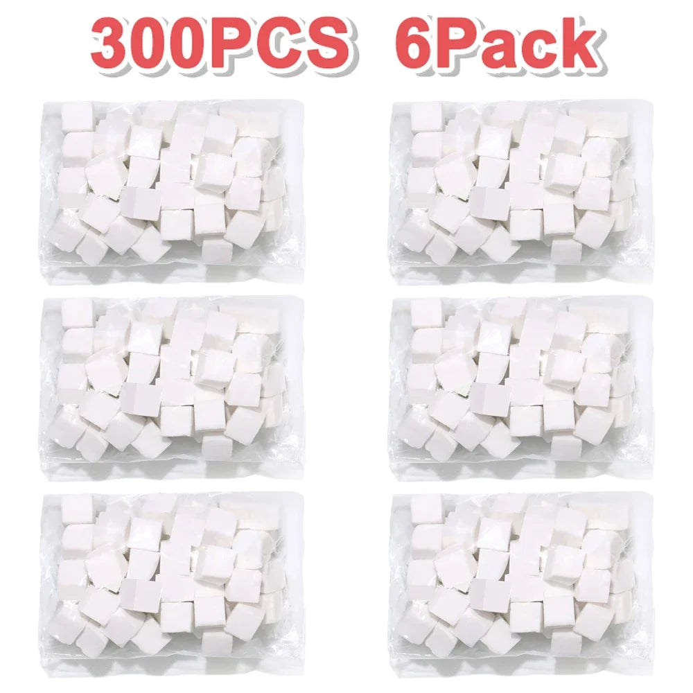 Nail Art Sponge Set - 50/300-Piece Manicure Sponge with Grabbing Pen Tool