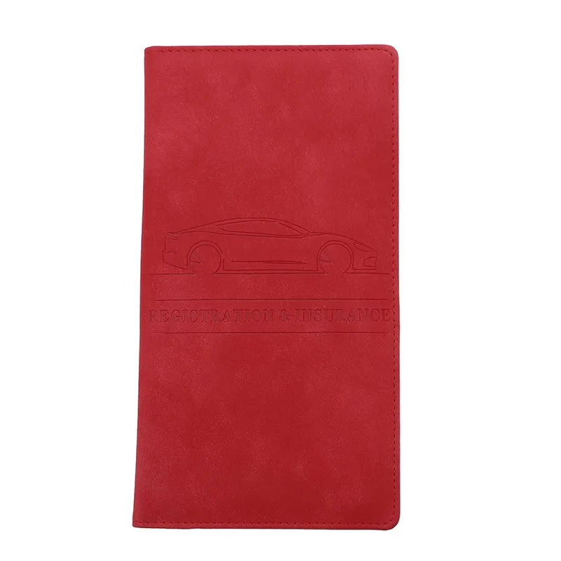 Men's Card Holder, Car Registration Vehicle License Insurance Card Holder Wallet