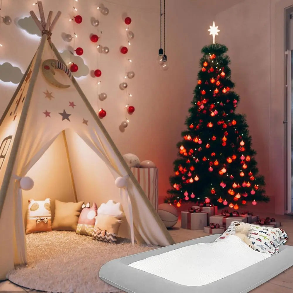 Baby Inflatable Travel Bed – Folding Air Mattress for Car, Plane, Train & Outdoor Travel