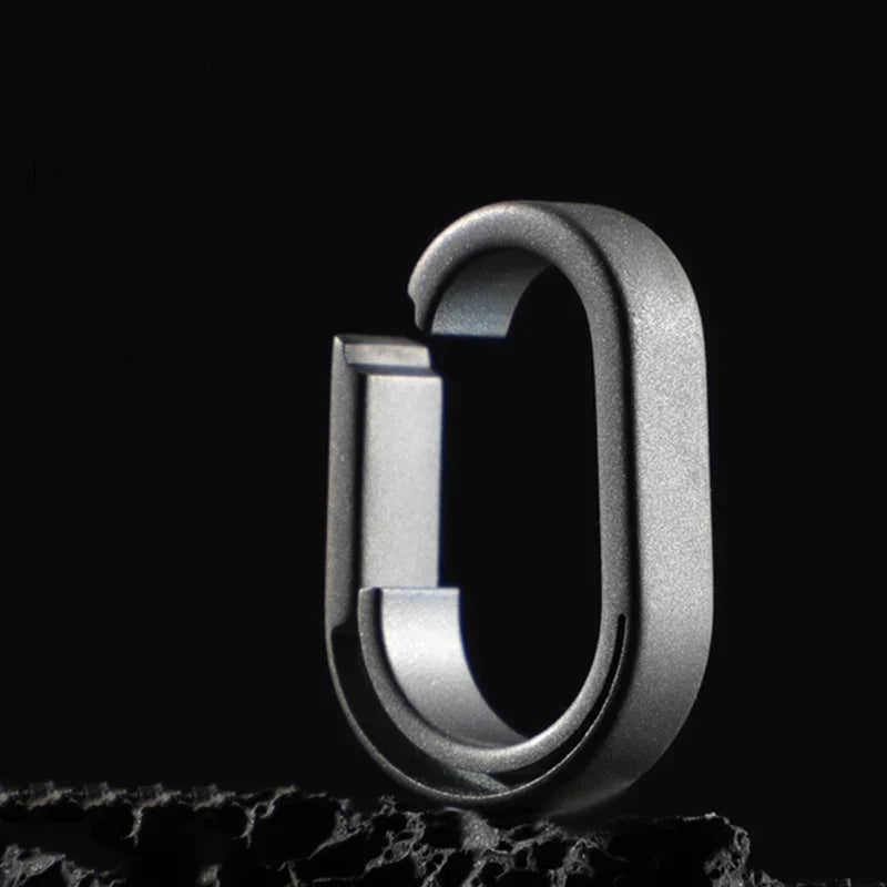 Titanium Alloy Quick Detach Keychain Ring - Mini EDC Car Key Connector Buckle & Key Ring Accessory