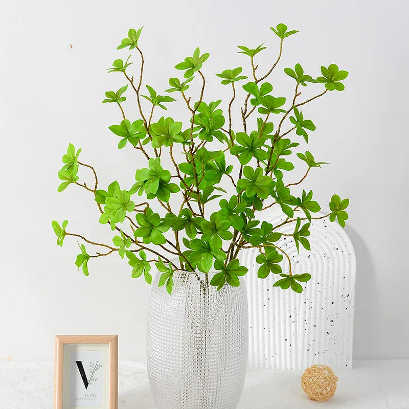 Real Touch Gel Artificial Green Plant Branch – Simulation Decorative Plant for Home, Office, Hotel & Wedding Party Decor