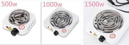220V 500W Electric Hot Plate Stove – Portable Iron Burner Coffee Heater for Home Kitchen, EU Plug