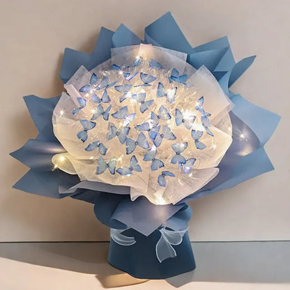 Butterfly Bouquet DIY – Handmade Artificial Flowers, Thoughtful Gift for Girlfriend, Birthday, Proposal & Wedding Decoration