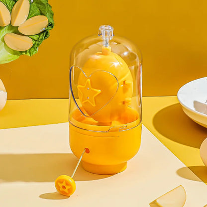 Newest Handheld Egg Scrambler - Food-Grade Silicone Manual Egg Mixer and Spinner for In-Shell Hard Boiled Eggs