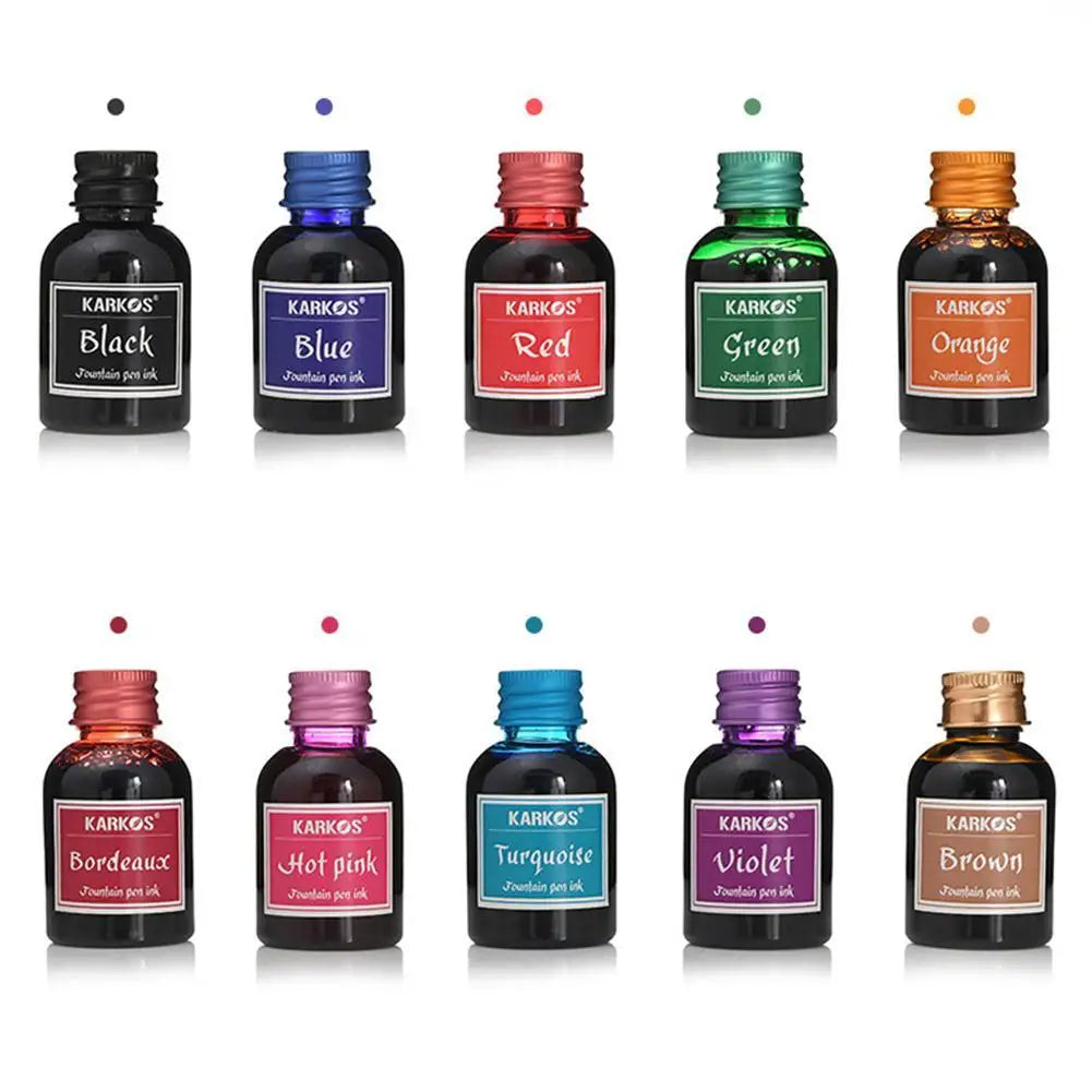 20/30ml Fountain Pen Ink – High-Quality Pure Color Ink for Calligraphy, Writing, and School Stationery