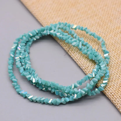 Yanqi Triangle Crystal Beads - 38 Colors 4mm Loose Glass Beads for DIY Jewelry Making Earrings Necklace Crafts