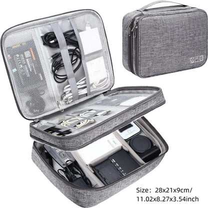 Portable Digital Storage Bag – Waterproof USB Cable Organizer Pouch for Electronics & Accessories