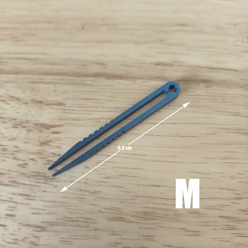 Titanium TC4 Clip Tweezers – Multipurpose EDC Pocket Tool for Outdoor, Camp & Maintenance | 6 Colors