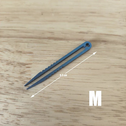 Titanium TC4 Clip Tweezers – Multipurpose EDC Pocket Tool for Outdoor, Camp & Maintenance | 6 Colors