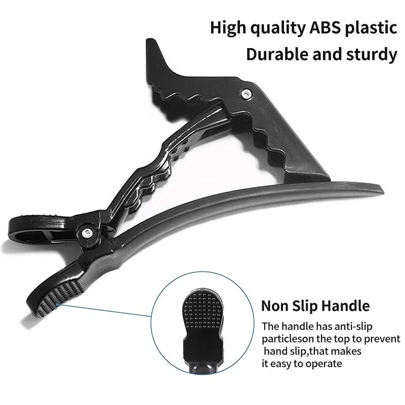 10pcs Hairdresser Clips - Professional Non-Slip Alligator Clips for Hair Styling, Salon DIY Accessories