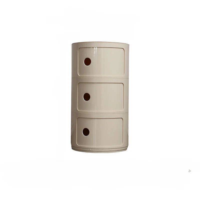 Nordic Round Bedside Table – Mini 2/3/4/5 Layer Cute Storage Cabinet, Creative Living Room & Bedroom Furniture
