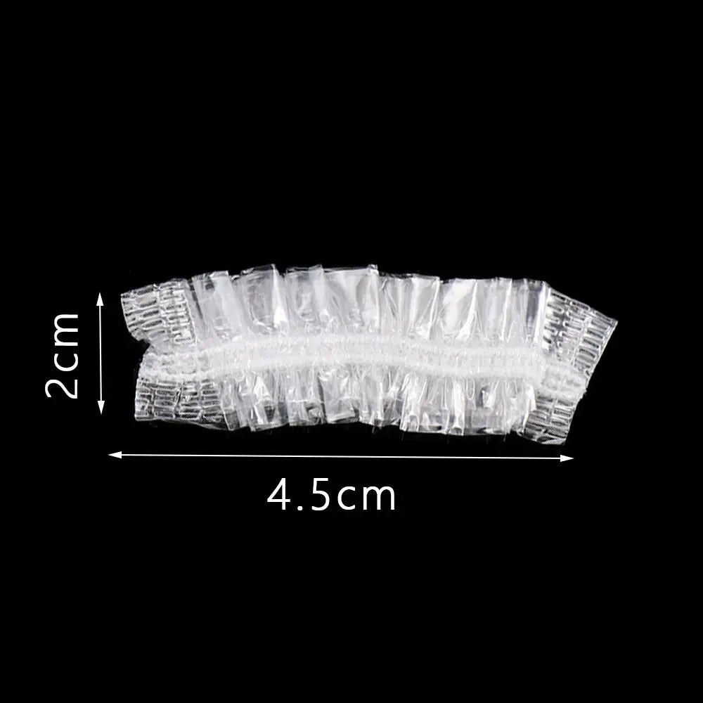 Disposable Waterproof Ear Covers: Transparent Elastic Protectors for Bath, Shower, and Salon Hair Dyeing - 50/100Pcs Hair Dyeing Tool
