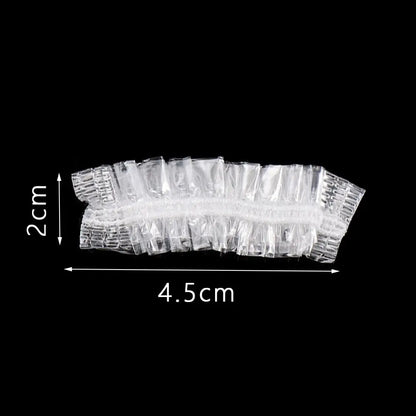 Disposable Waterproof Ear Covers: Transparent Elastic Protectors for Bath, Shower, and Salon Hair Dyeing - 50/100Pcs Hair Dyeing Tool