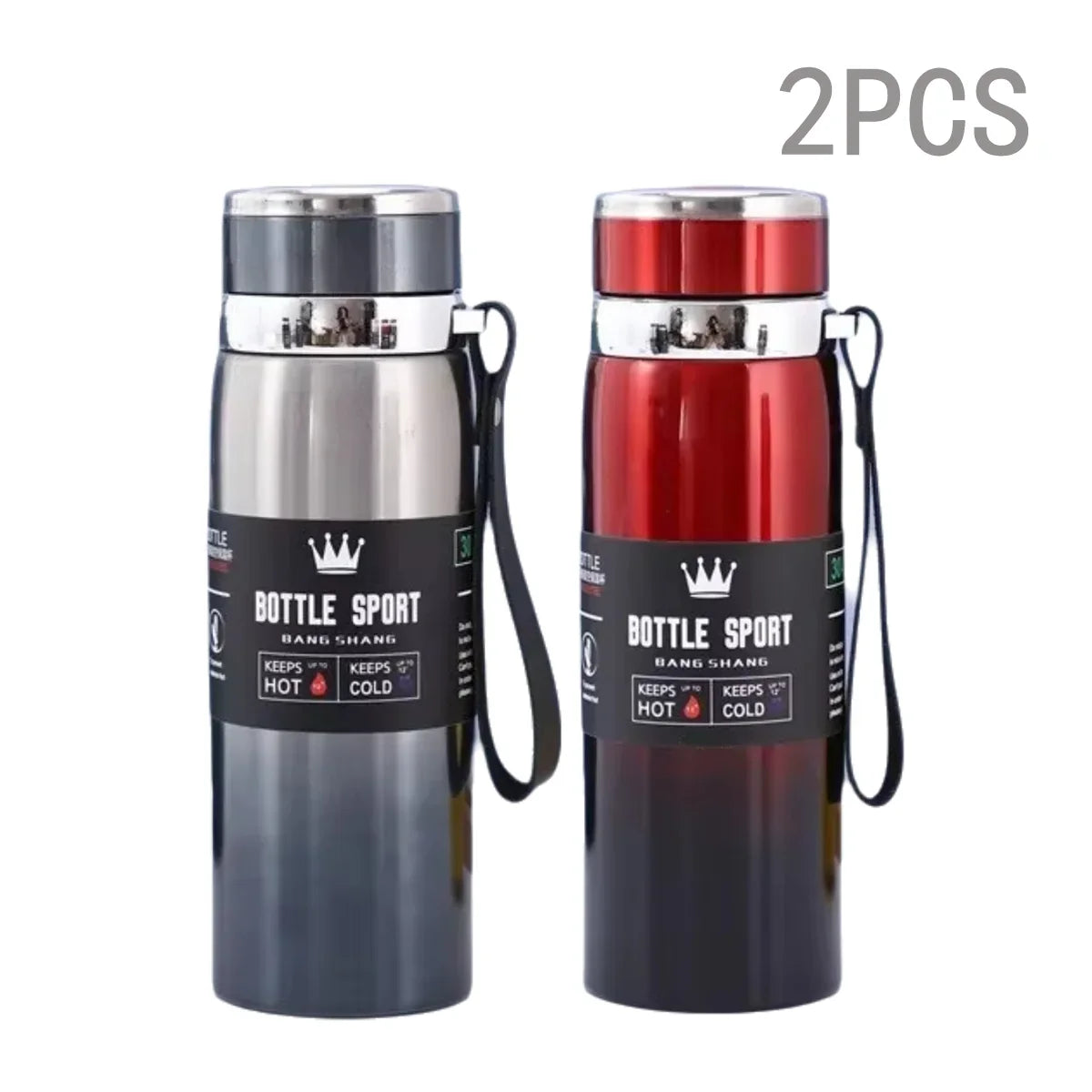 1000ml Stainless Steel Thermal Bottle – Double Wall Vacuum Insulated Leakproof Thermos for Coffee & Tea, Office Travel Flask