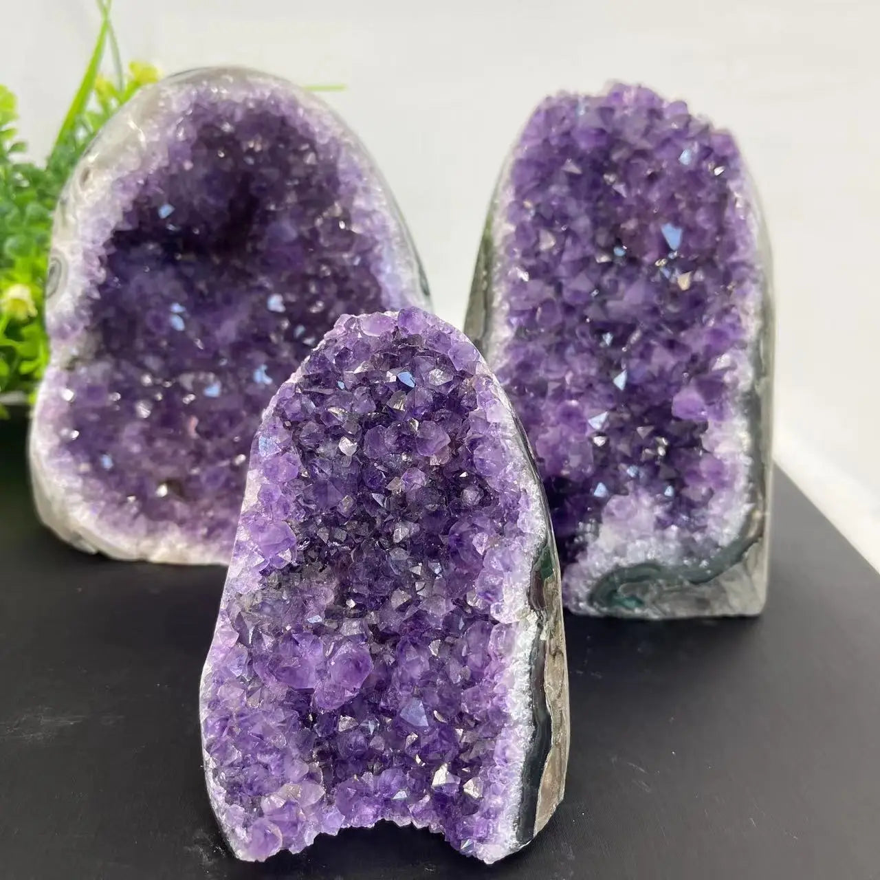 Natural Amethyst Crystal Cluster — Raw Quartz Geode from Uruguay for Home Décor, Spiritual Healing & Reiki