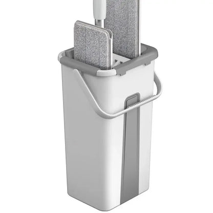 Hands-Free Flat Mop with Bucket – Dry & Wet Floor Cleaner for Easy Household Mopping