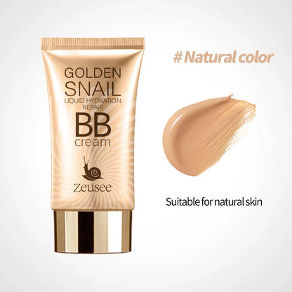BB Cream Liquid Foundation – Full Coverage Natural Concealer Makeup Base, Long-Lasting Oil Control Face Cosmetics for Women