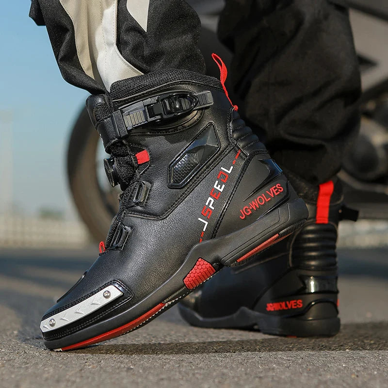 New Motorcycle Boots for Men & Women – Anti-Slip Winter Riding Sneakers for Bicycle, Mountain Racing & Road Speed, Autumn Ready