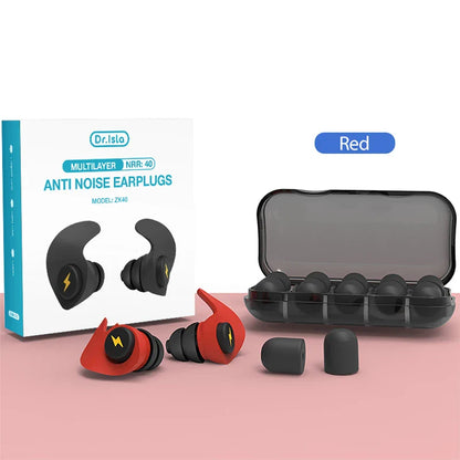 6PCS Three-Layer Silicone Earplugs — Anti-Noise Soft Comfort Ear Protectors for Sleeping