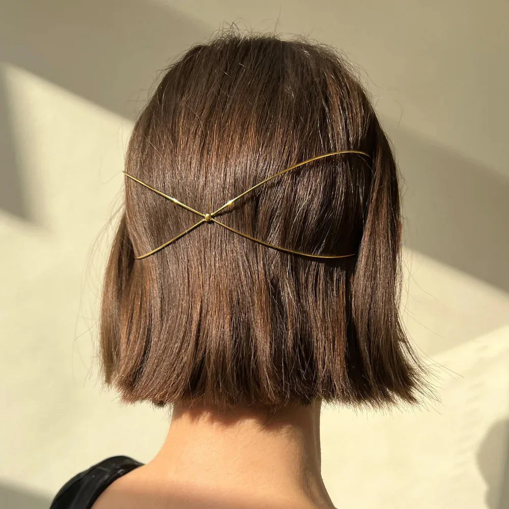 Metal Cross Headband – Retro Style Fashionable Versatile Hair Accessory