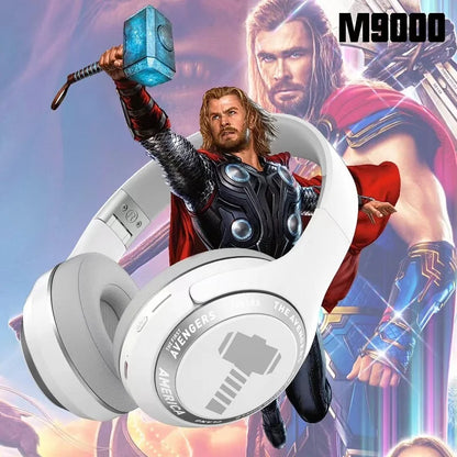 Disney Marvel Spider-Man Bluetooth Headphones — Wireless Foldable Earphones with Noise Cancellation, HIFI Stereo Gaming Headset
