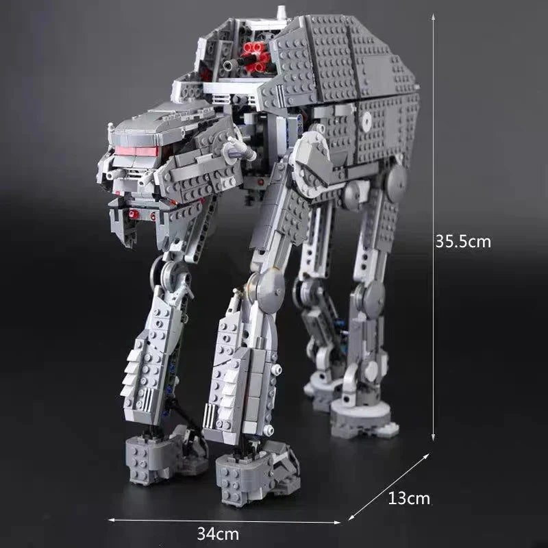 HOT TOY 1376PCS Star Space Movie Assault Walker – Creative DIY Building Toy, Compatible with 75189 for Children's Birthday