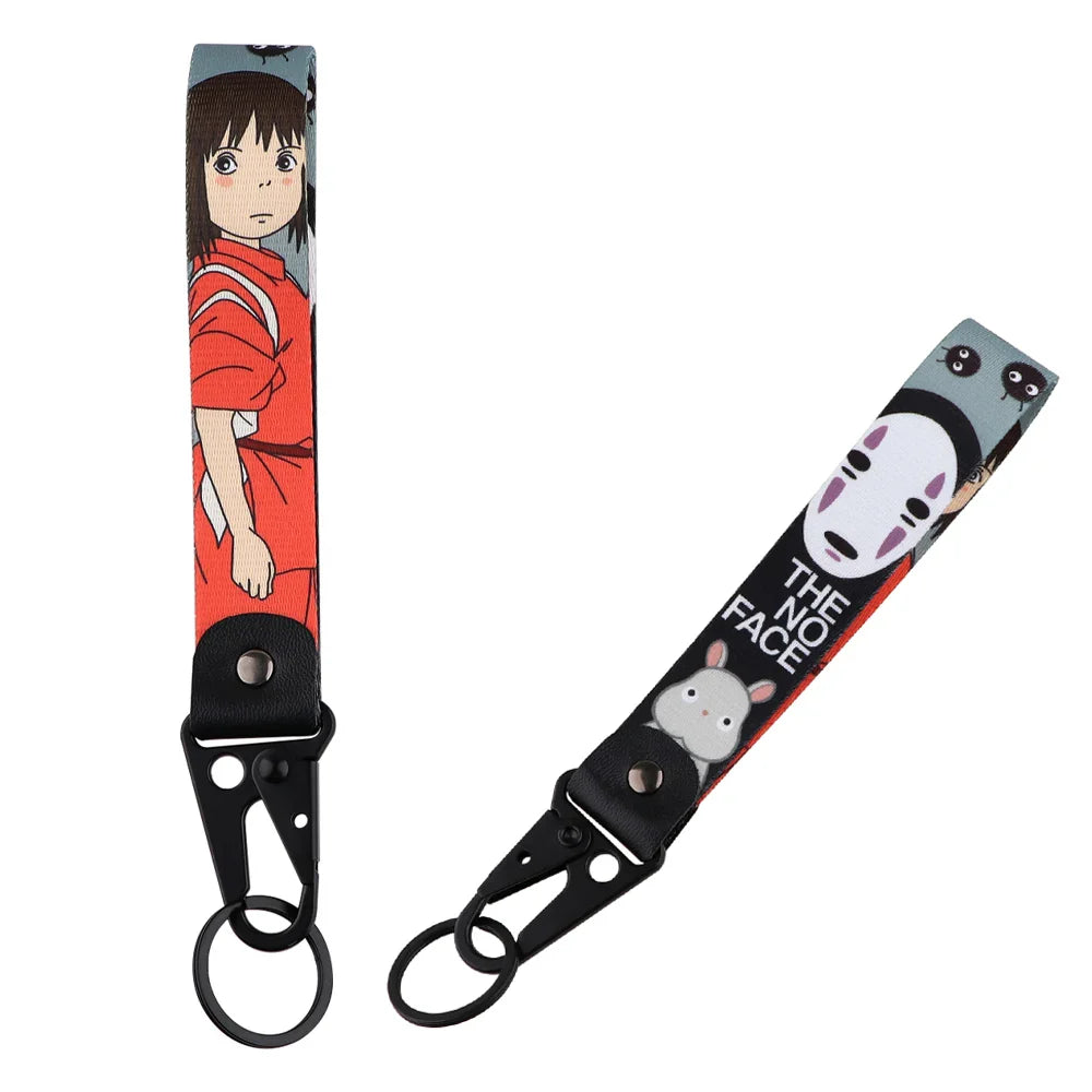 Anime Eagle Beak Keychain – Cool Short Lanyard for Phone, Badge Holder & USB Pendant