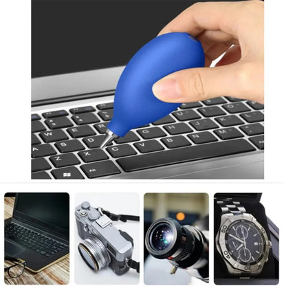 Digital Air Blower for Lens and Computer Cleaning - Black Dust Removal Tool for Cameras, Keyboards, and Clocks