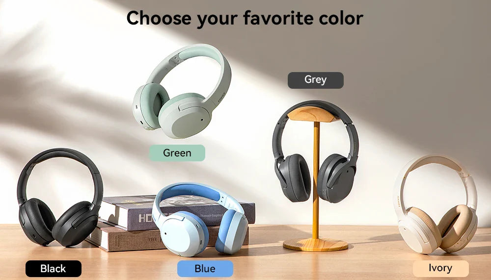 Edifier W820NB Plus Wireless Headphones – 43dB ANC, Hi-Res LDAC, 49H Playtime, Over-Ear Bluetooth Headset