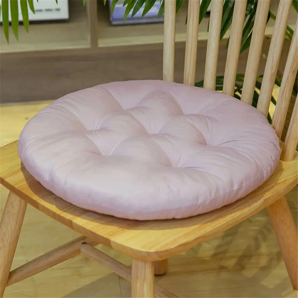 Non-Slip Thick Dining Chair Cushion – Round Nap Pillow Pad for Winter, Comfortable Chair Seat Cushion