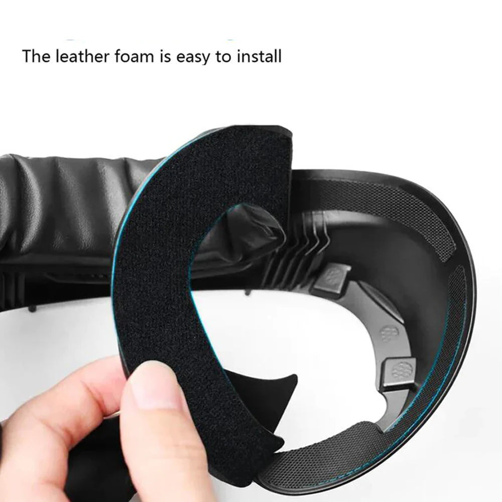 PU Leather Eye Mask Cover for PICO 4/4 Pro/Ultra – AMVR VR Headset Face Cushion Protector   1/2