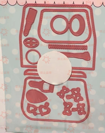Alarm Clock Clear Stamps & Metal Cutting Dies Set – DIY Scrapbook Embossing Tools for Card Making, Paper Craft & Album Decoration (April 2026 New)