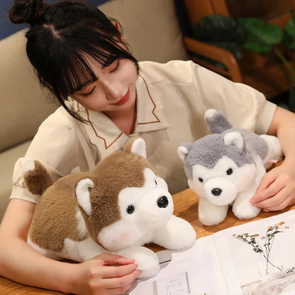 30/40cm Cute Husky Dog Plush Toy – Soft Kawaii Stuffed Puppy Pillow Doll for Xmas Gift