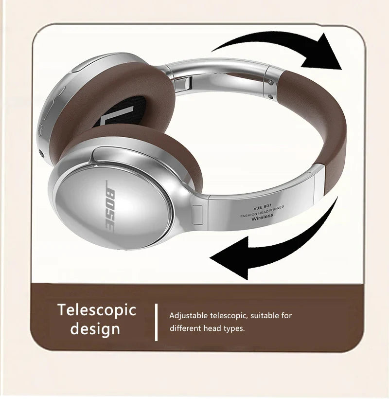 BOSEmini V901 Wireless Bluetooth Headset – Sports Gaming Headphones with Mic, Noise Cancelling Earbuds