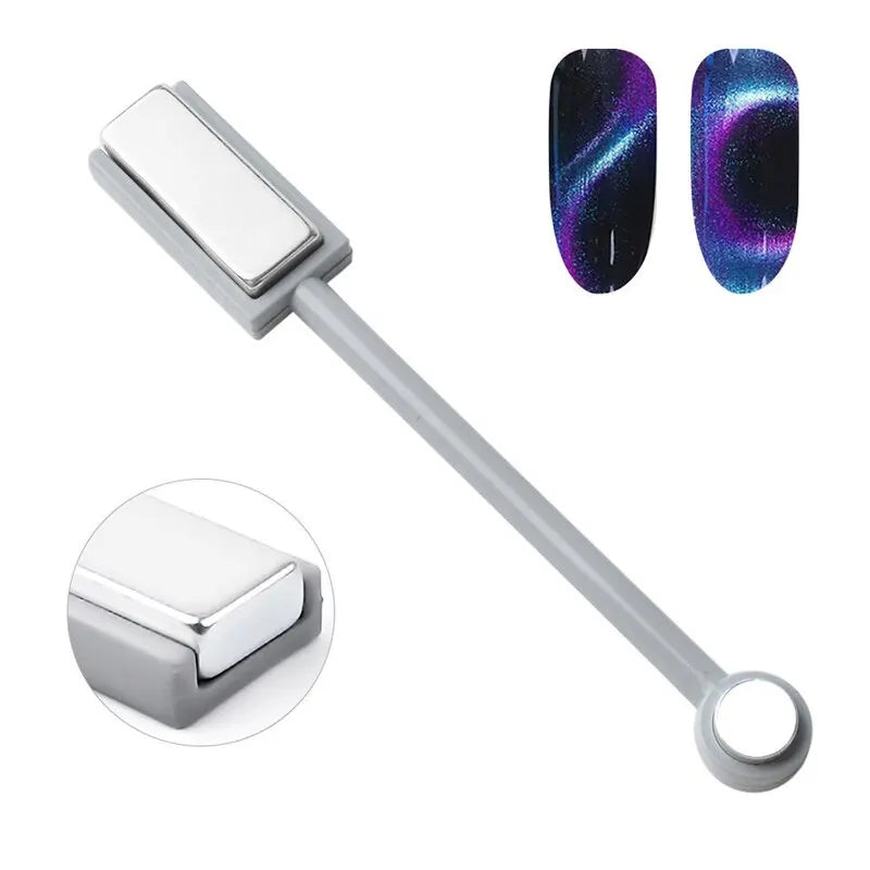 4Pcs Multi-Functional Nail Art Magnet Bars – Crystal Gel Polish Pattern Magnetic Enhancement Tools