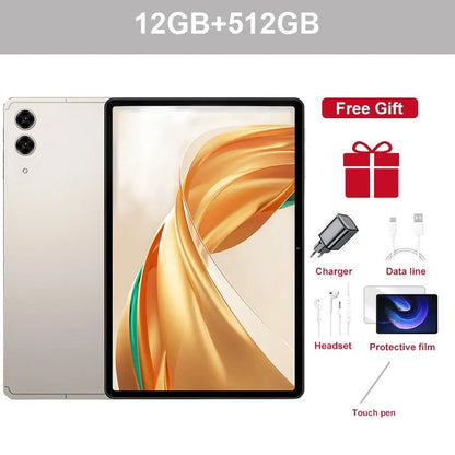 10.1" S10 Ultra Kids Tablet – Global Edition Android 15, 5G Dual SIM, Gaming Tablet 22GB+2TB, 10000mAh