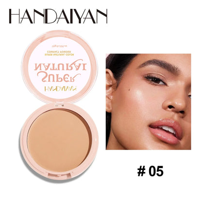 8-Color Matte Pressed Face Powder – 24H Oil Control, Full Coverage Waterproof Setting Foundation