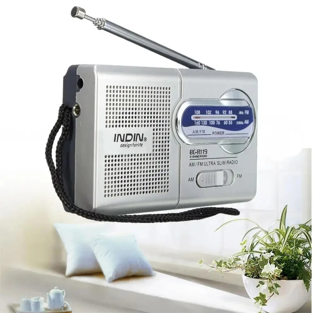 BC-R119 AM/FM Battery Operated Portable Radio – Best Reception, Long-Lasting for Emergency, Hurricane, Running & Home Use