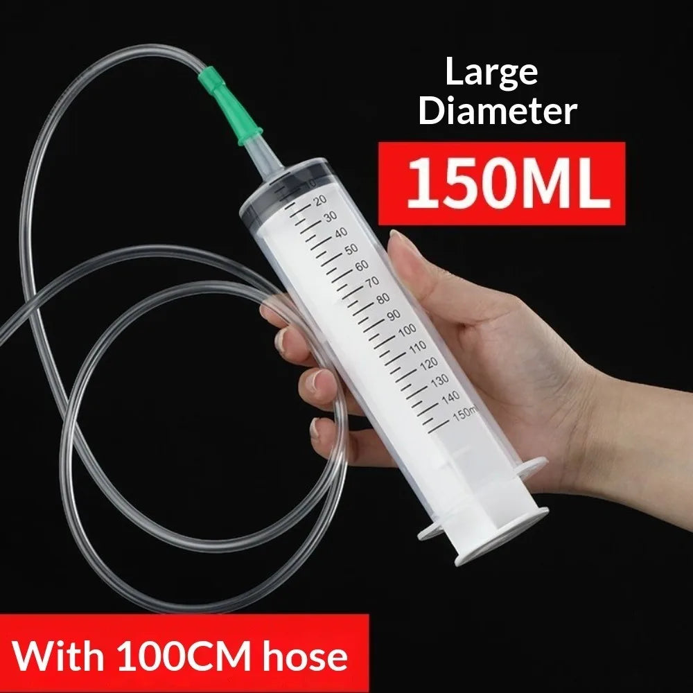 20–550ml Large Capacity Syringe - Durable Oil Extractor & Glue Dispensing Tool for Laboratory Use