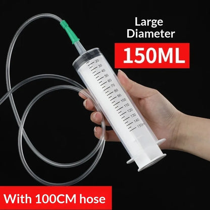 20–550ml Large Capacity Syringe - Durable Oil Extractor & Glue Dispensing Tool for Laboratory Use