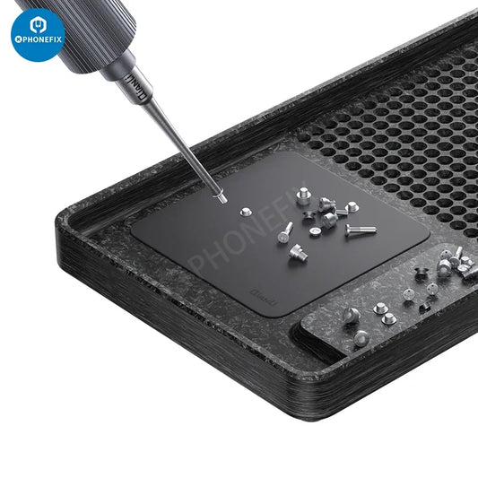 Qianli Magnetic Screw Bit Storage Tray – Small Screw Holder Plate for Mobile Phone Repair, RC Car, and Drone Tools