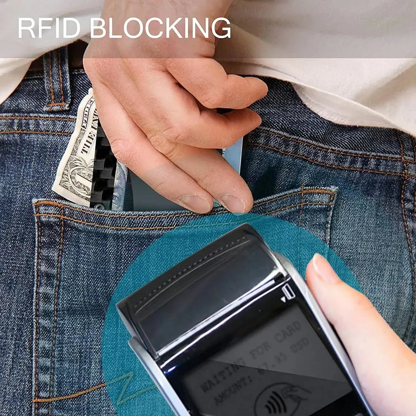 Carbon Fiber Minimalist Slim Wallet for Men – RFID-Blocking Credit Card Holder & Cashback Cardholder Case
