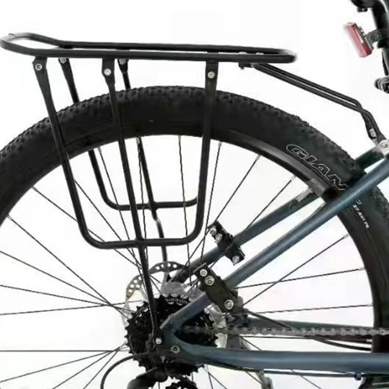 Mountain Bike Rear Seat Rack — Disc & V Brake Compatible Thickened Shelf, Bicycle Accessories Hanger