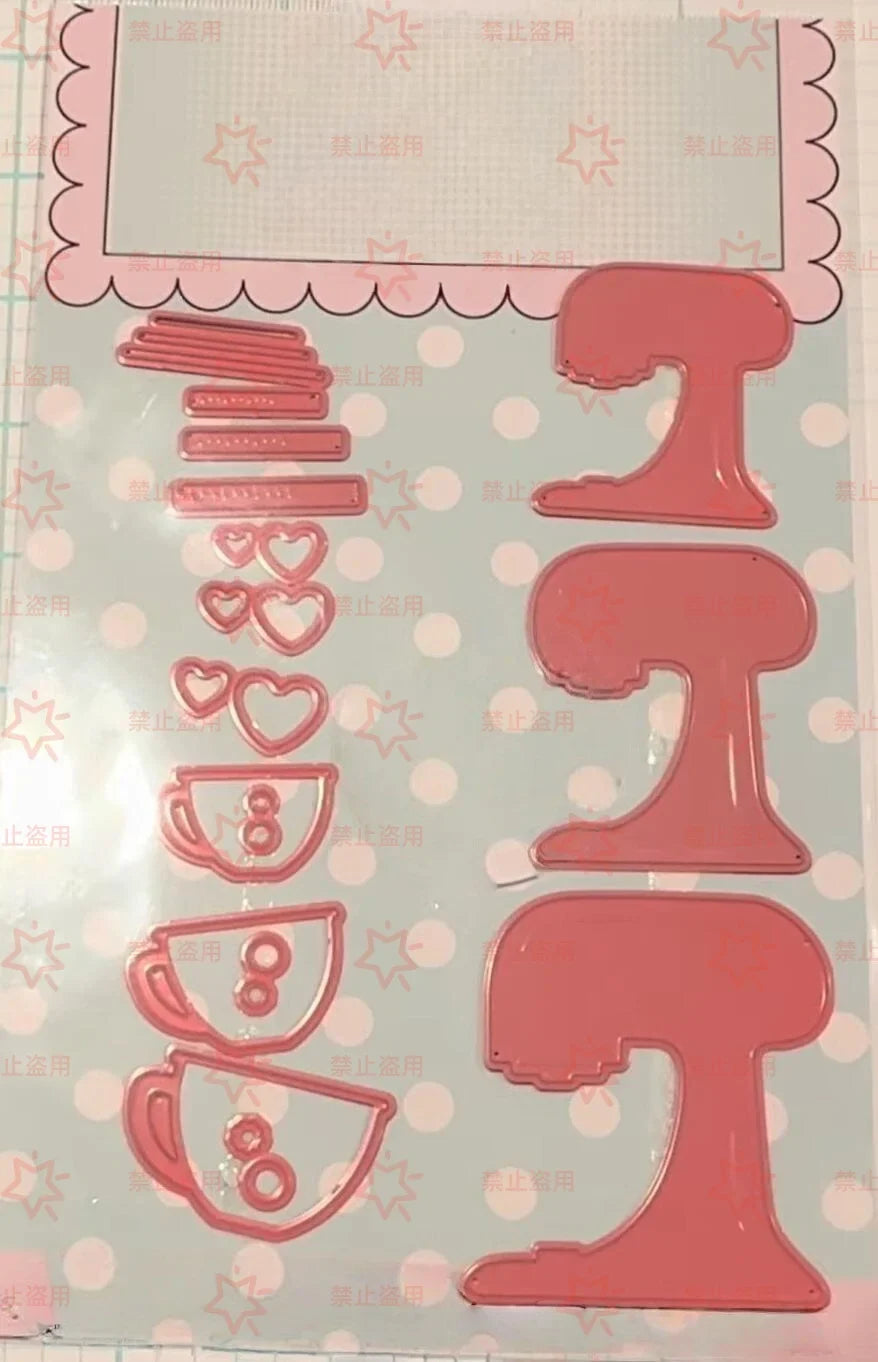 Alarm Clock Clear Stamps & Metal Cutting Dies Set – DIY Scrapbook Embossing Tools for Card Making, Paper Craft & Album Decoration (April 2026 New)